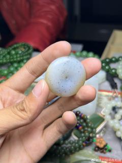 点墨青花带糖平安扣