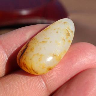 方言和田玉精品特色油润新疆洒金皮白玉籽料原石玩料玉吊坠挂件a1